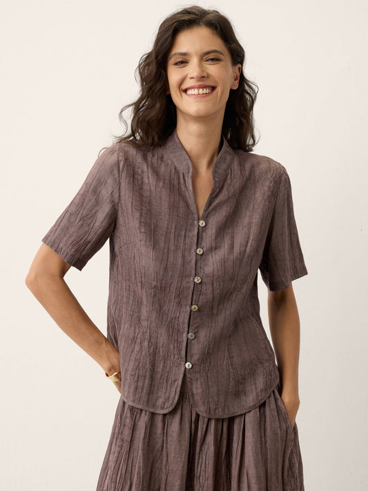 Blusa Efecto Arrugado
