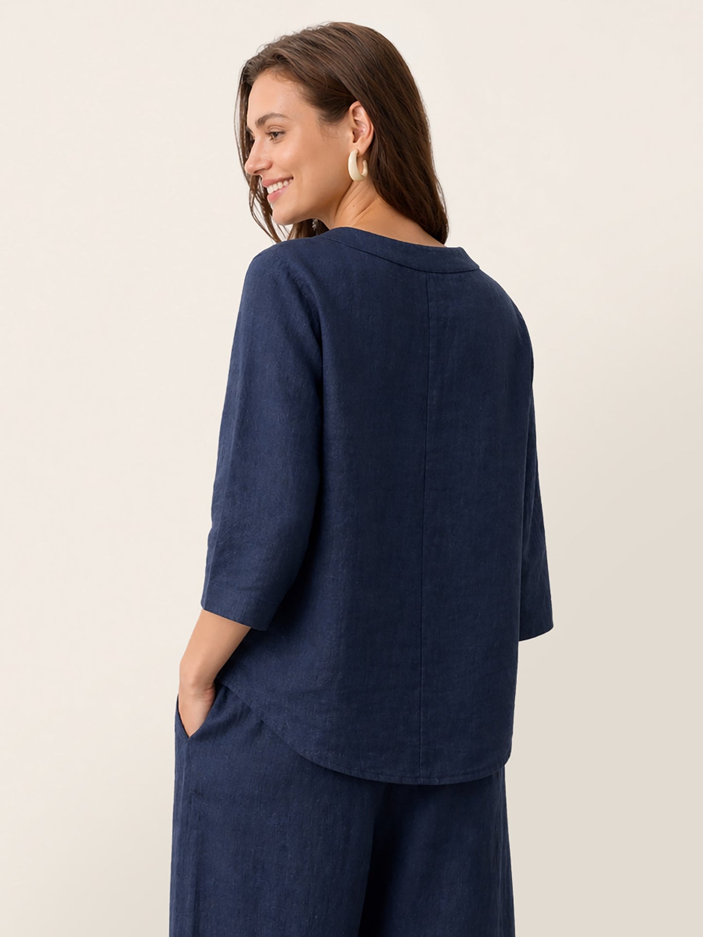 Blusa Oversize con Cierre Decorativo Lateral