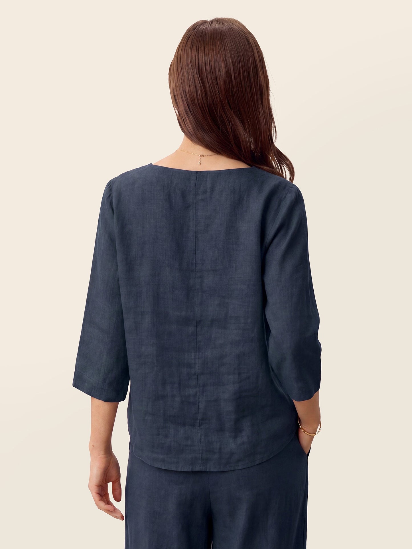 Blusa Oversize con Cierre Decorativo Lateral