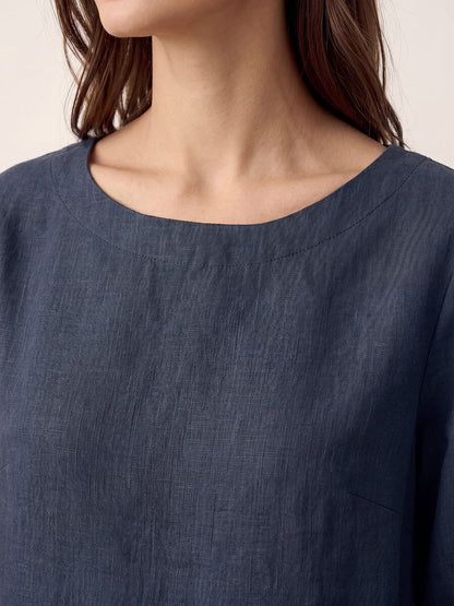 Blusa Oversize con Cierre Decorativo Lateral