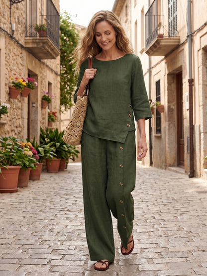 Blusa Oversize con Cierre Decorativo Lateral