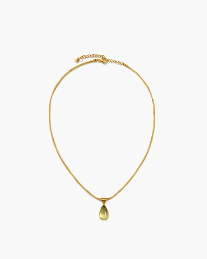 Alhaja | Collar Gota de Cuarzo Citrino