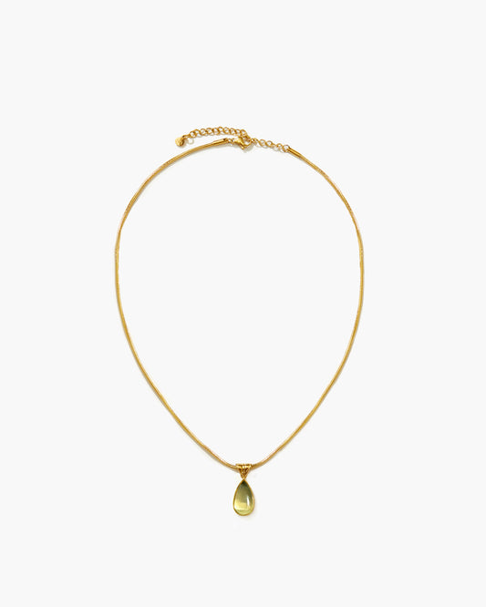 Alhaja | Collar Gota de Cuarzo Citrino