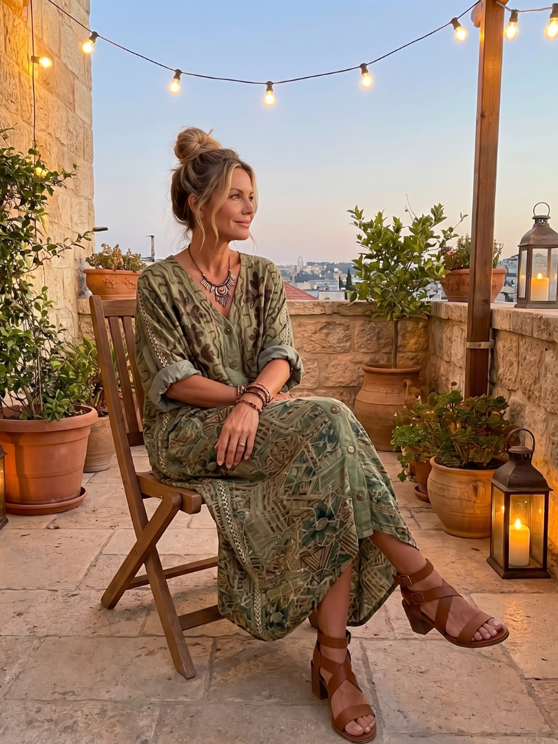 Aurora | Vestido Midi Bohemio