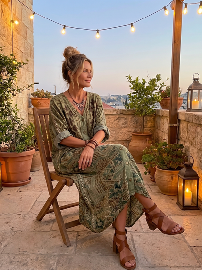Aurora | Vestido Midi Bohemio