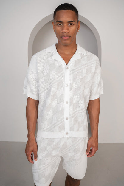 Set Camisa y Short de Punto Texturizado