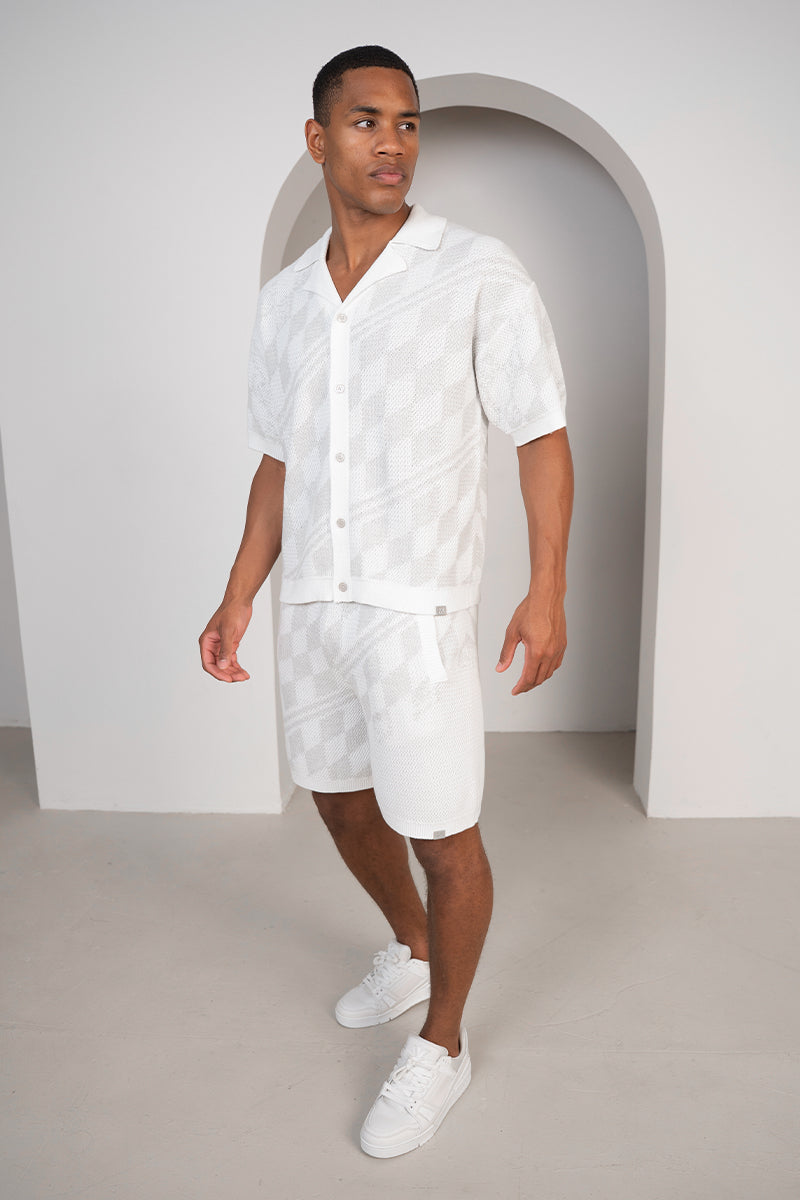 Set Camisa y Short de Punto Texturizado