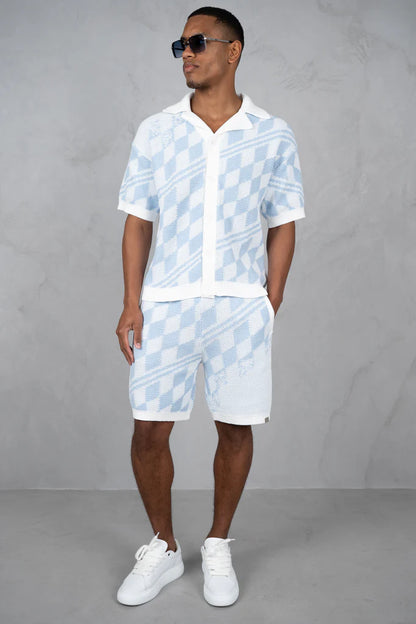 Set Camisa y Short de Punto Texturizado