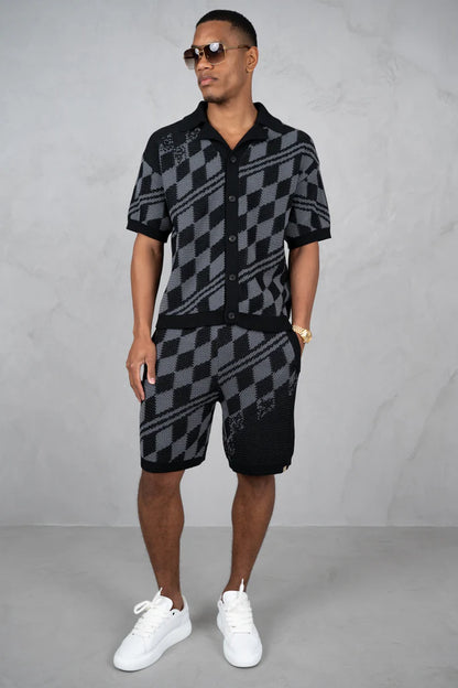 Set Camisa y Short de Punto Texturizado