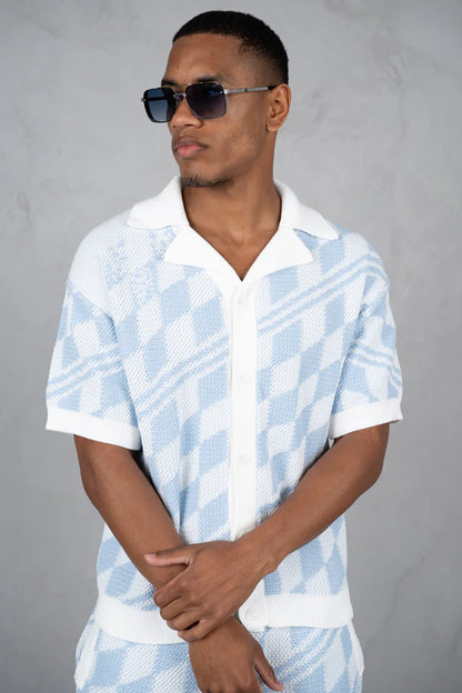 Set Camisa y Short de Punto Texturizado
