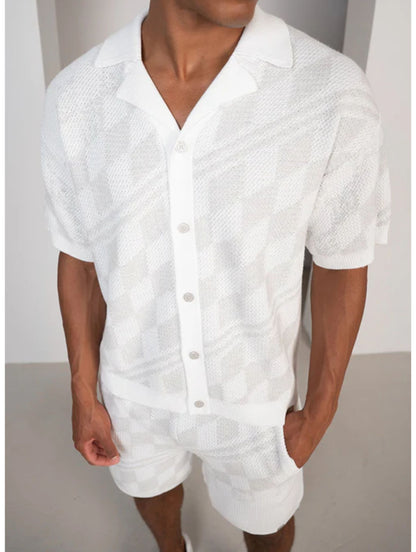 Set Camisa y Short de Punto Texturizado