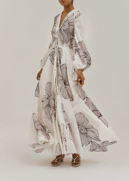 Vestido Camelia — Bordado Floral