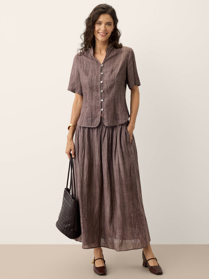Blusa Efecto Arrugado