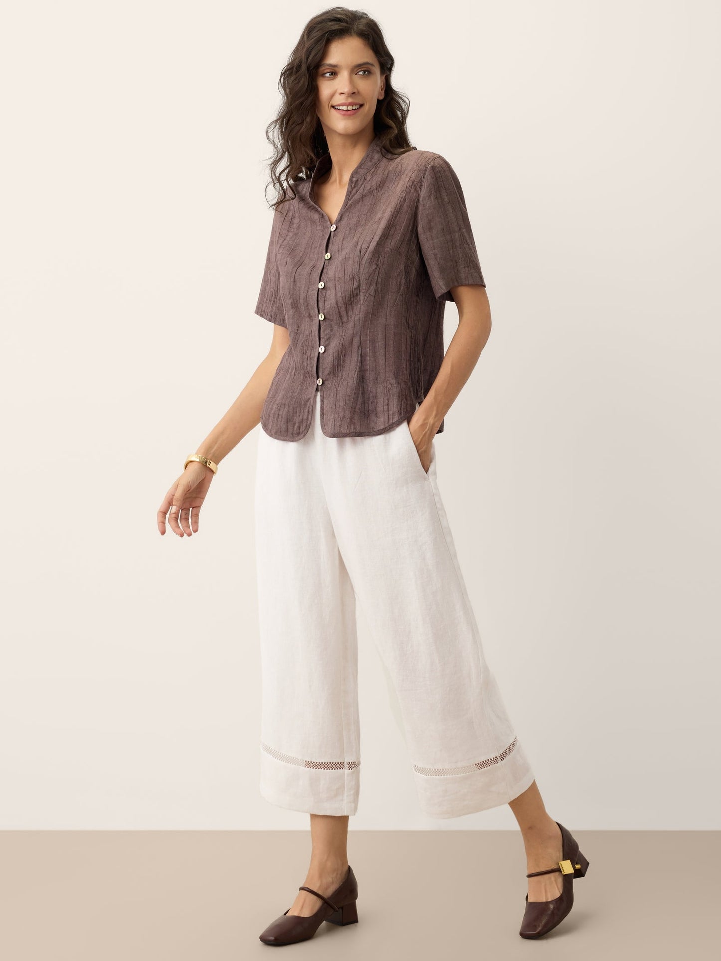 Blusa Efecto Arrugado