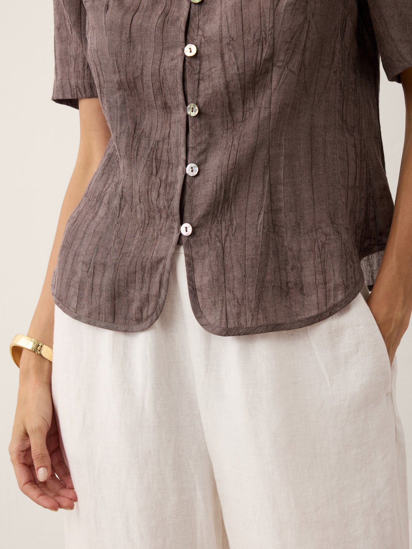 Blusa Efecto Arrugado