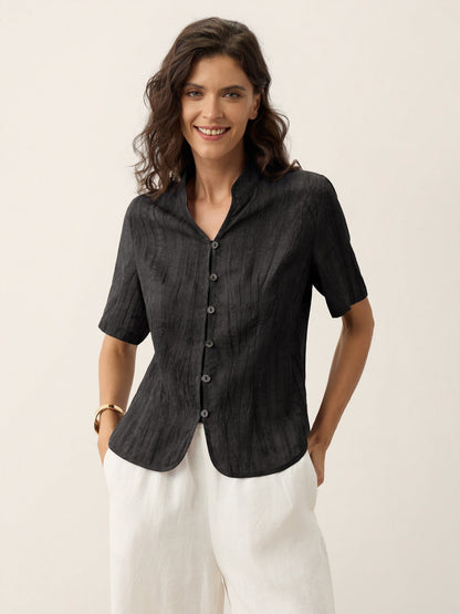 Blusa Efecto Arrugado