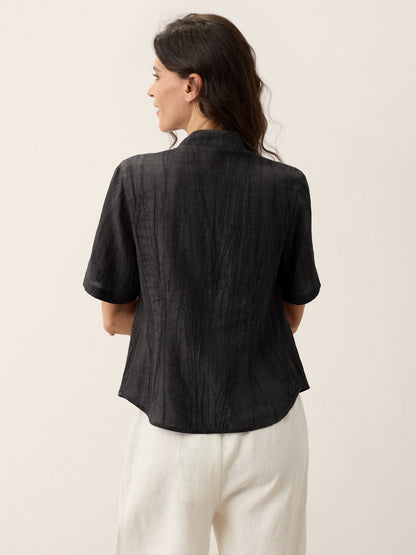 Blusa Efecto Arrugado
