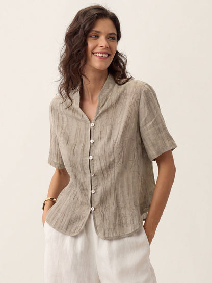 Blusa Efecto Arrugado