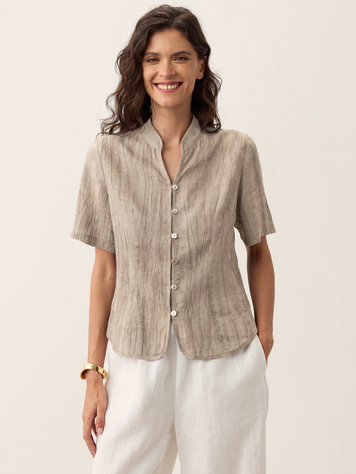 Blusa Efecto Arrugado