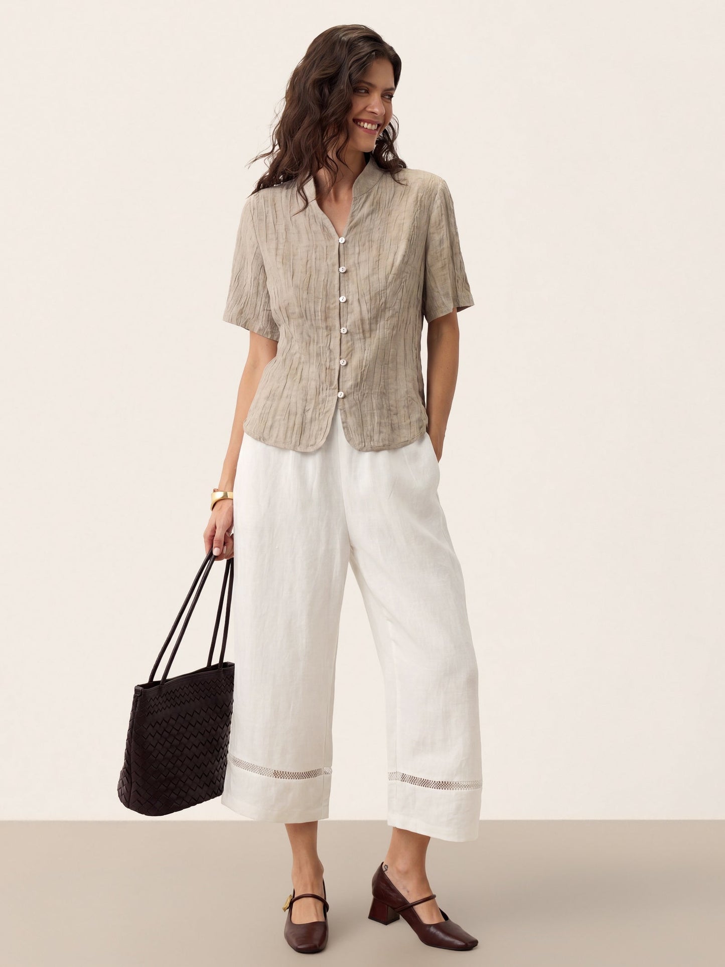 Blusa Efecto Arrugado