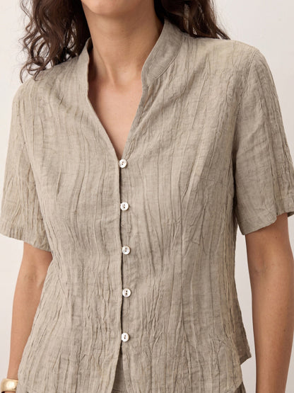 Blusa Efecto Arrugado