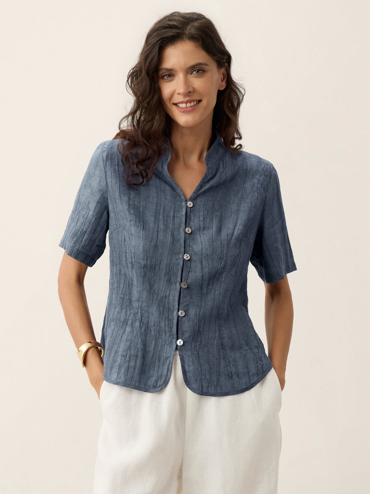 Blusa Efecto Arrugado