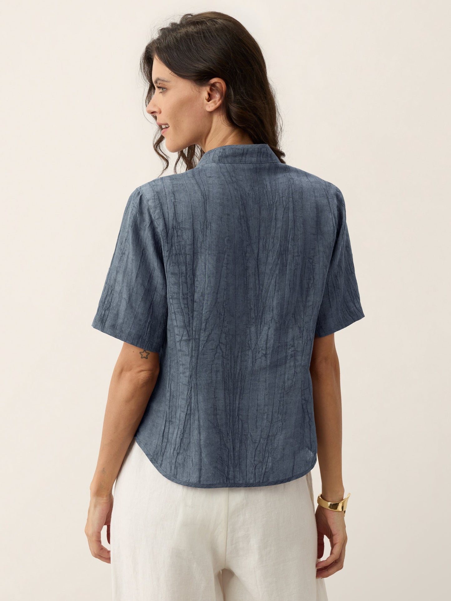Blusa Efecto Arrugado