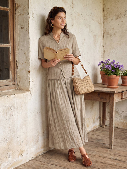 Blusa Efecto Arrugado