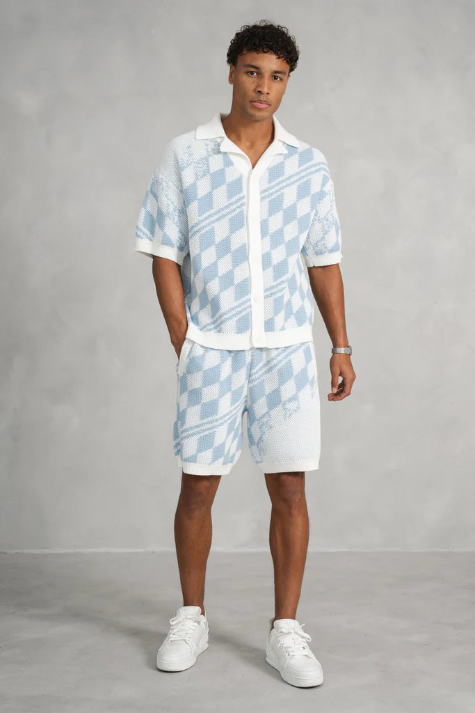 Set Camisa y Short de Punto Texturizado