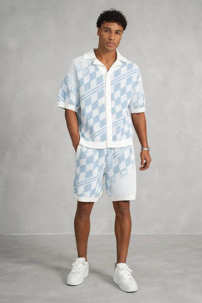 Set Camisa y Short de Punto Texturizado