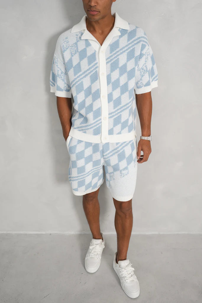 Set Camisa y Short de Punto Texturizado