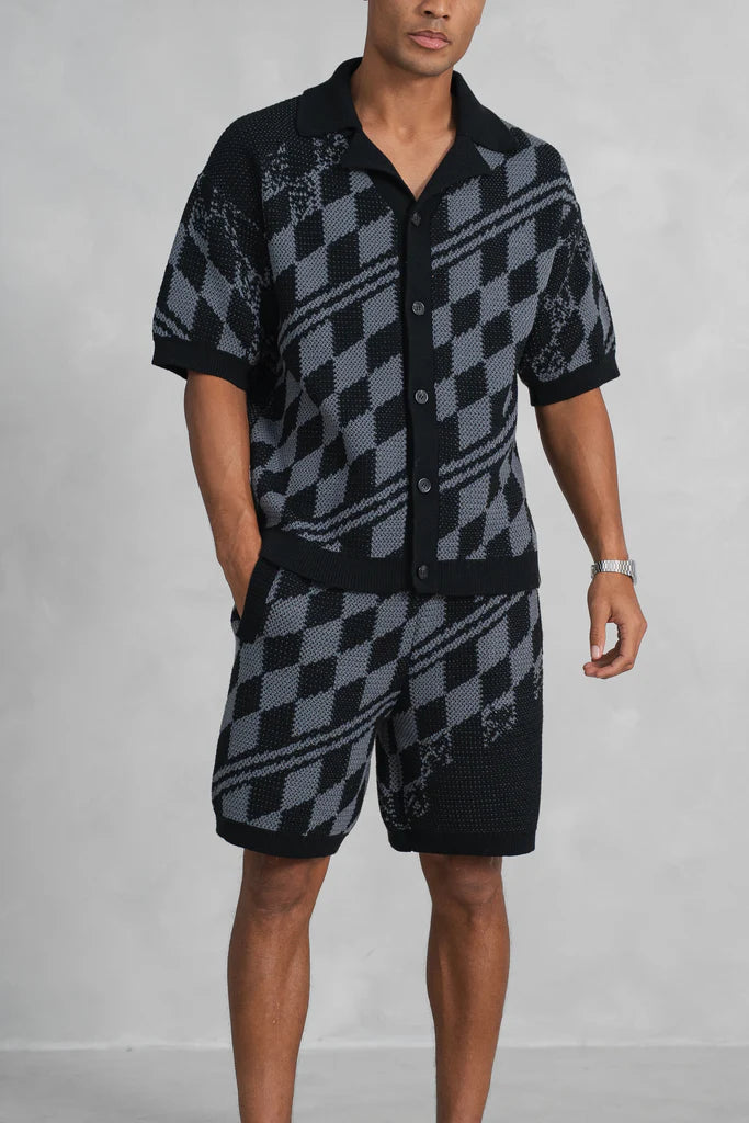 Set Camisa y Short de Punto Texturizado