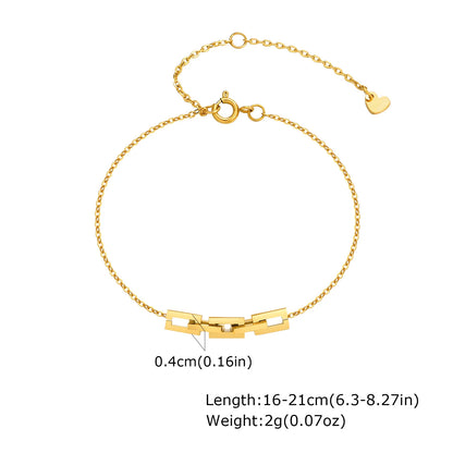 Alhaja — Pulsera Cadena Chapada en Oro