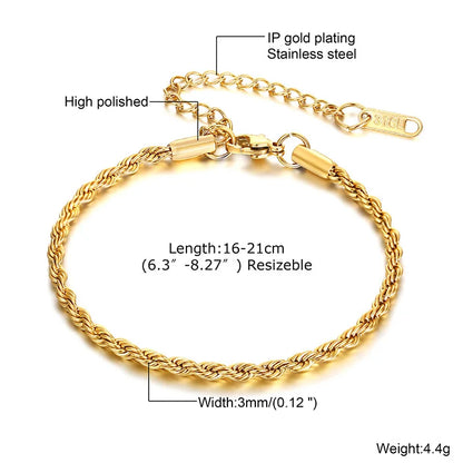 Alhaja — Pulsera Cadena Chapada en Oro