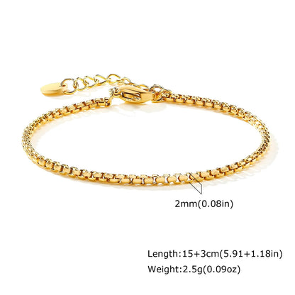 Alhaja — Pulsera Cadena Chapada en Oro
