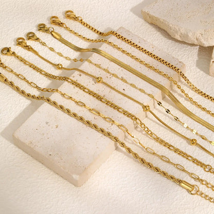 Alhaja — Pulsera Cadena Chapada en Oro