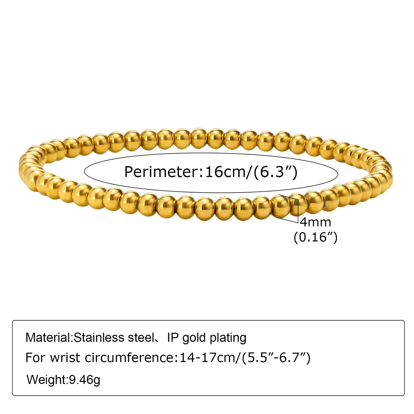 Alhaja — Pulsera Cadena Chapada en Oro