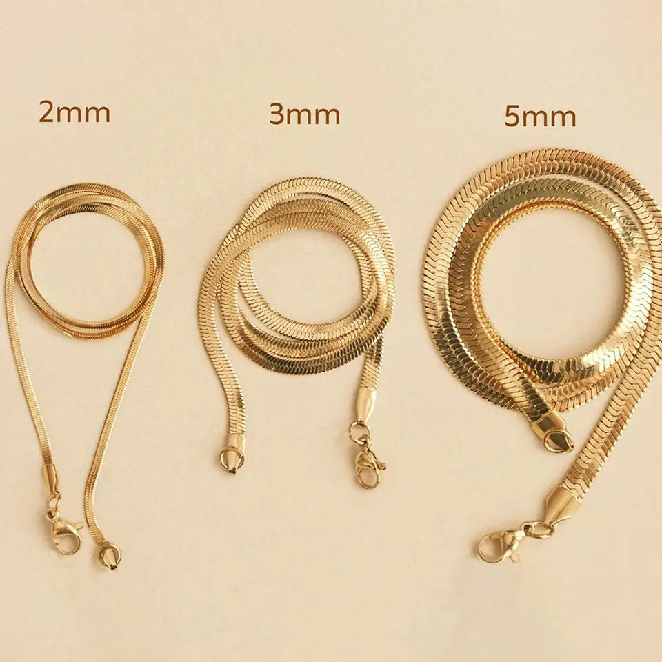 Alhaja — Set de Collares Cadena Herringbone