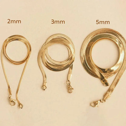 Alhaja — Set de Collares Cadena Herringbone