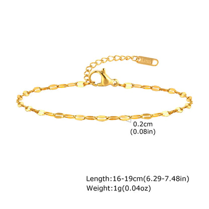Alhaja — Pulsera Cadena Chapada en Oro
