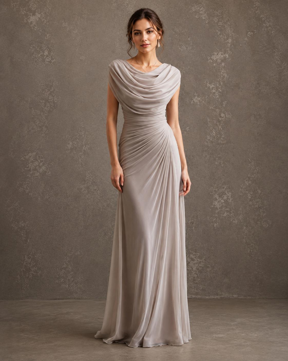 Valentina — Vestido Largo Drapeado