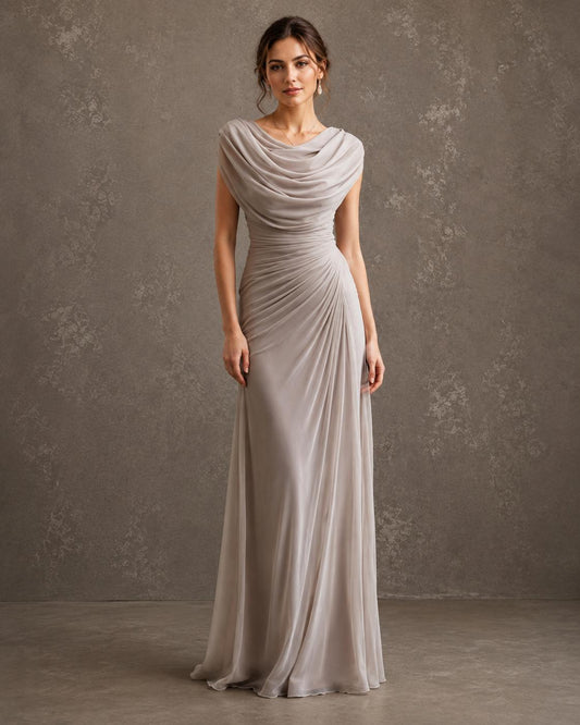 Valentina — Vestido Largo Drapeado