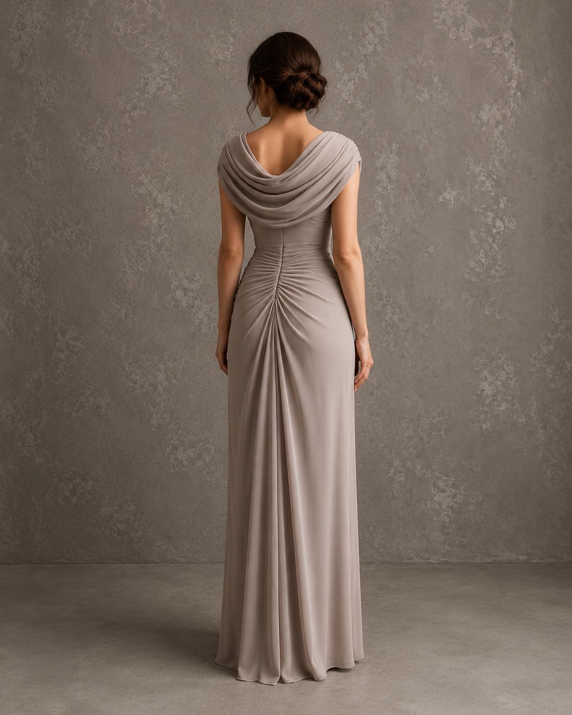 Valentina — Vestido Largo Drapeado