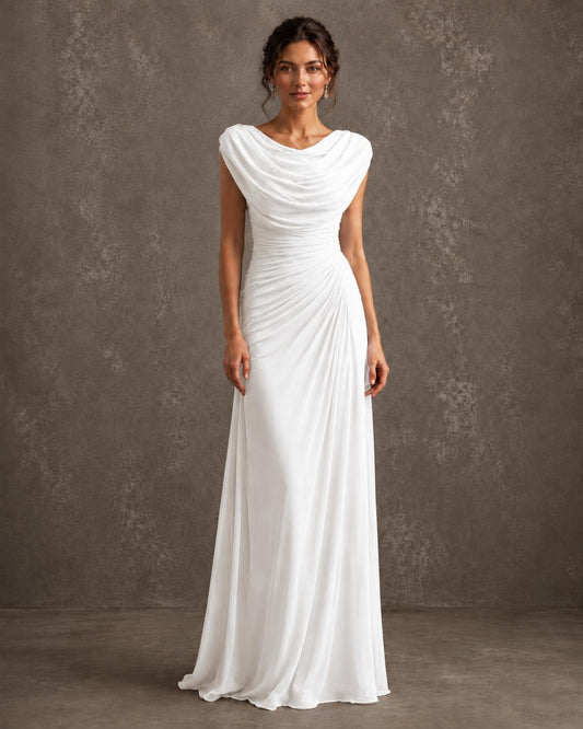 Valentina — Vestido Largo Drapeado
