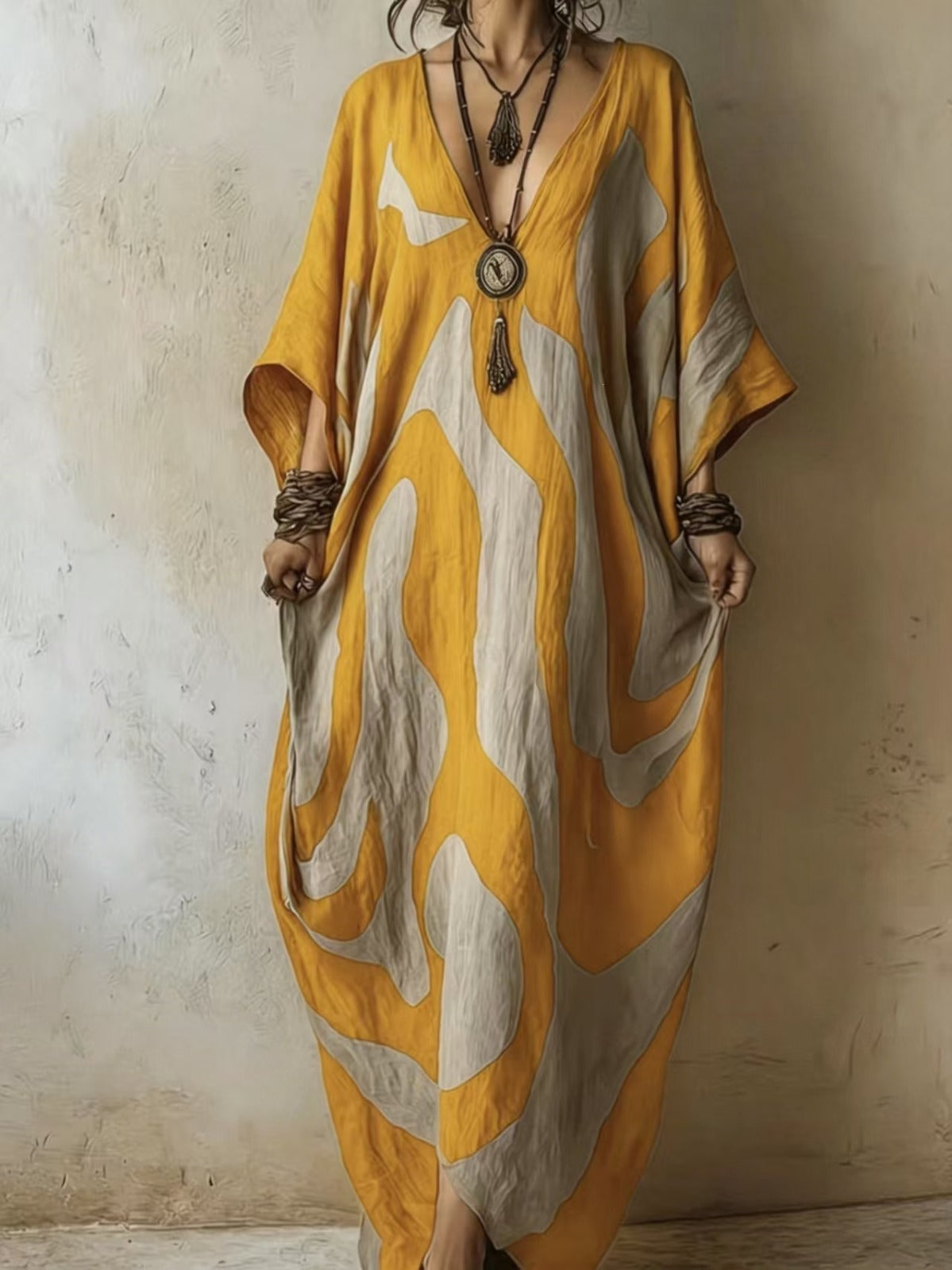 Pilar — Vestido Amplio de Corte Libre
