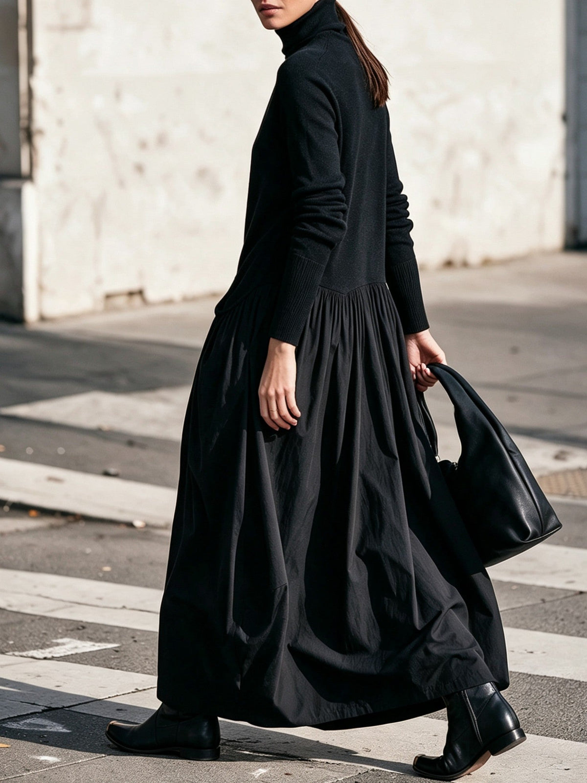 Teresa | Vestido Oversize con cuello alto