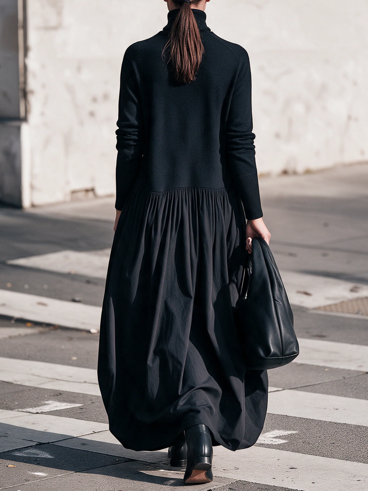 Teresa | Vestido Oversize con cuello alto