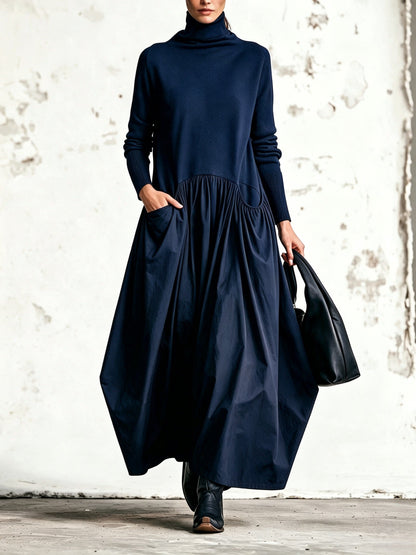 Teresa | Vestido Oversize con cuello alto