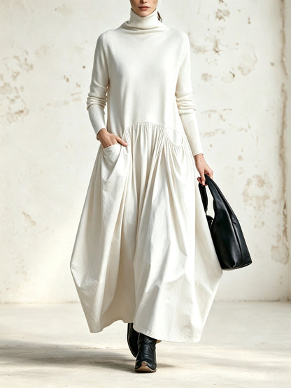 Teresa | Vestido Oversize con cuello alto
