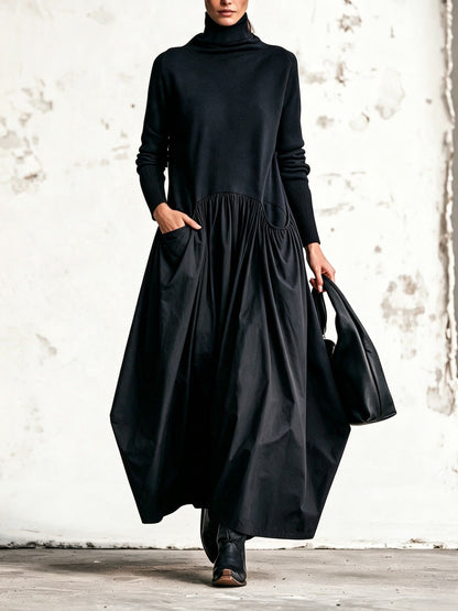 Teresa | Vestido Oversize con cuello alto